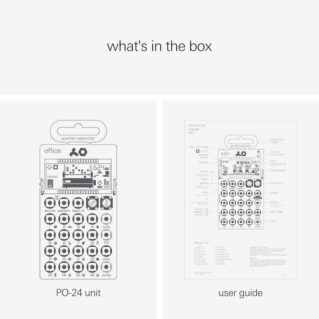 Teenage Engineering Pocket Operator (Noise Percussion Drumcomputer and Sequencer)