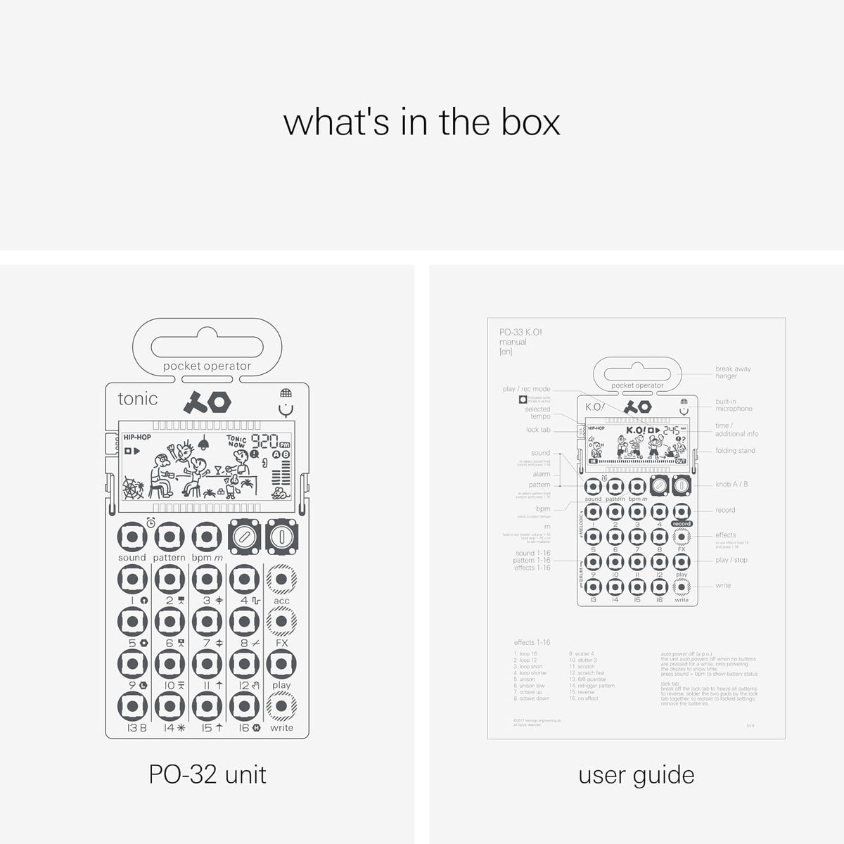 Teenage Engineering Pocket Operator (8-Bit Synth & Sequencer)